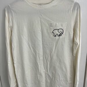 Ivory Ella Long Sleeve Volleyball Elephant Tee Women’s Size XS